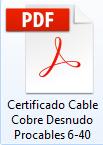 Certificados de calidad de Cables eléctricos | materiales 2 certificado de calidad de cables electricos de cobre desnudo