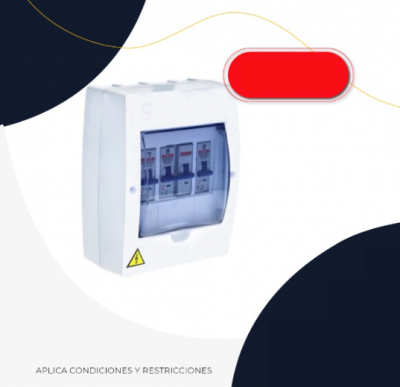 tablero monofasico 4ctos policarbonato